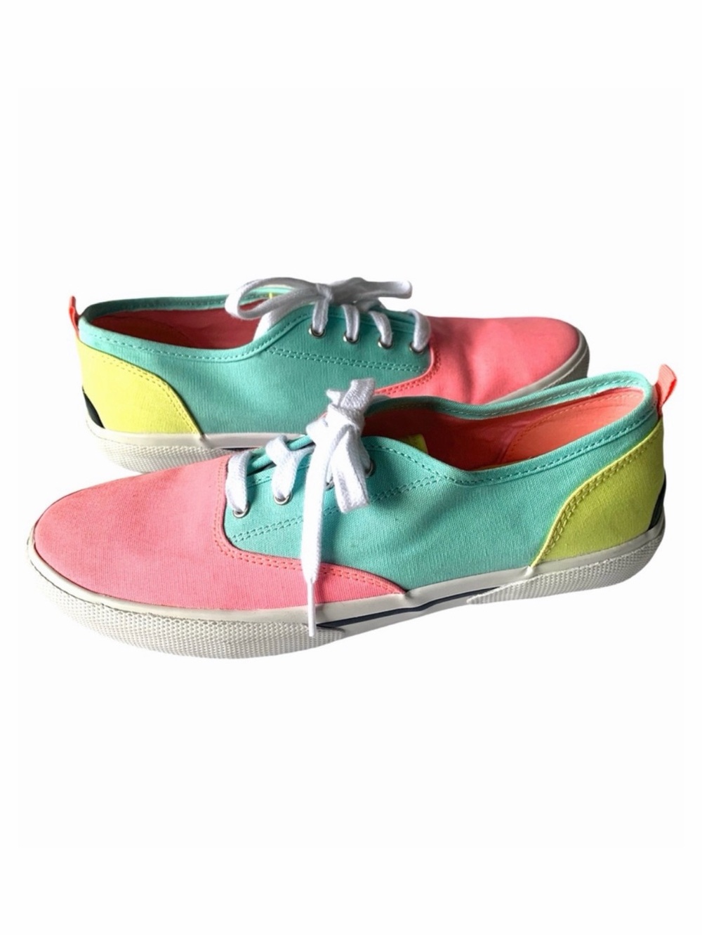 Sperry Top Sider Pier Wave Sneakers Boat Shoes Womens Size 5 Beachy Summer